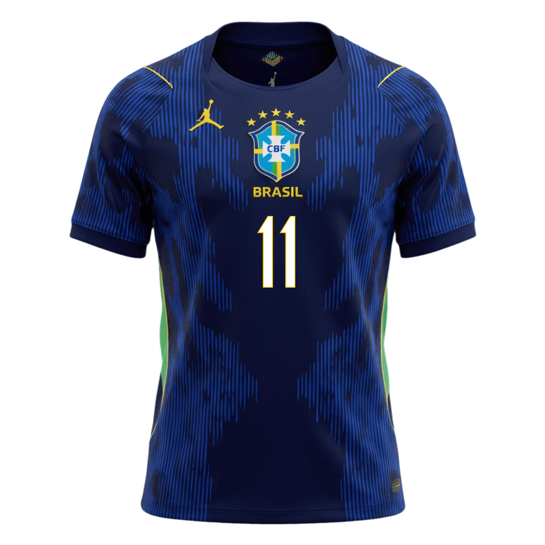 RAPHINHA #11 Brazil Away Soccer Jersey 2026 – Fan Version – jersey details