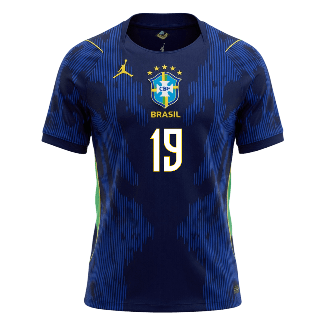 ENDRICK #19 Brazil Away Soccer Jersey 2026 – Fan Version – jersey details