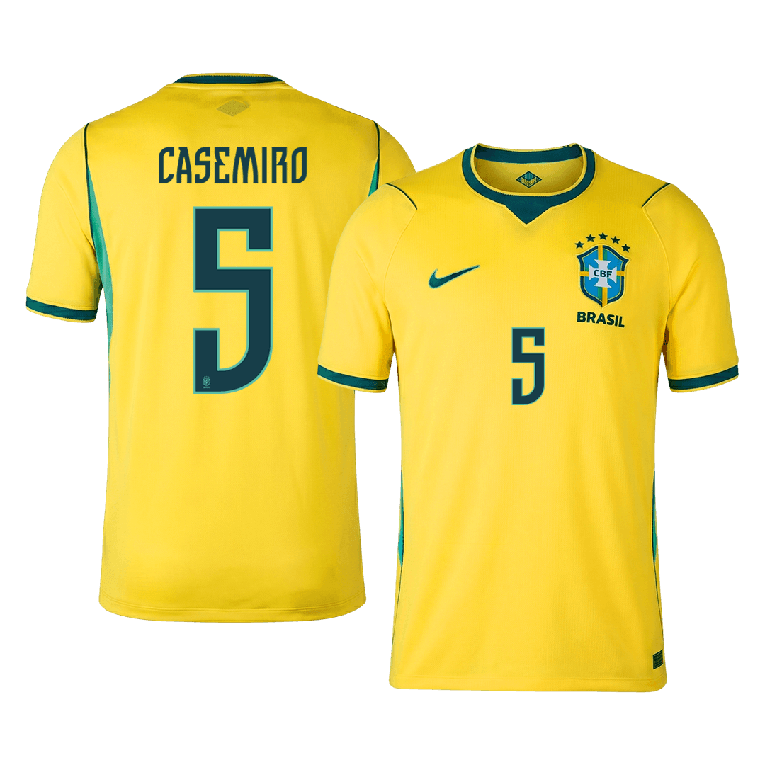 CASEMIRO #5 Brazil Home Soccer Jersey 2026 – Fan Version – front view