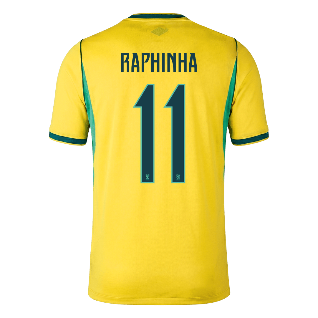 RAPHINHA #11 Brazil Home Soccer Jersey 2026 β Fan Version β εεεΎ 2 RAPHINHA #11 Brazil Home Soccer Jersey 2026 β Fan Version β back view