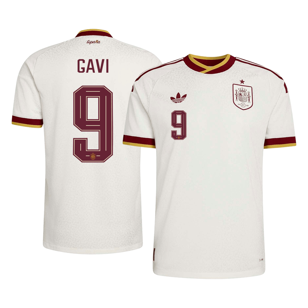 GAVI #9 Spain Away Soccer Jersey 2026 Player Version – front view