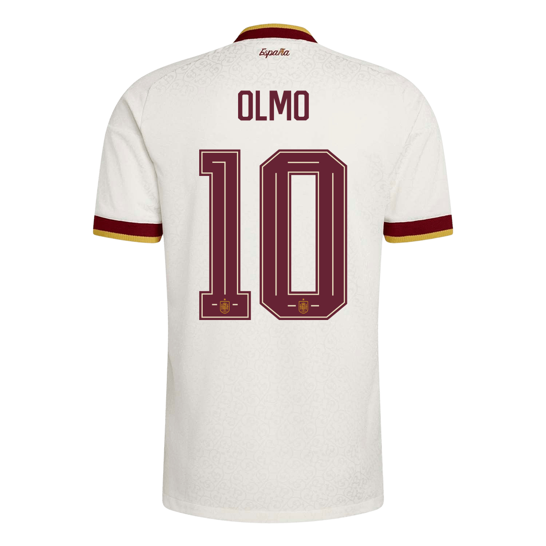 OLMO #10 Spain Away Soccer Jersey 2026 Player Version – back view