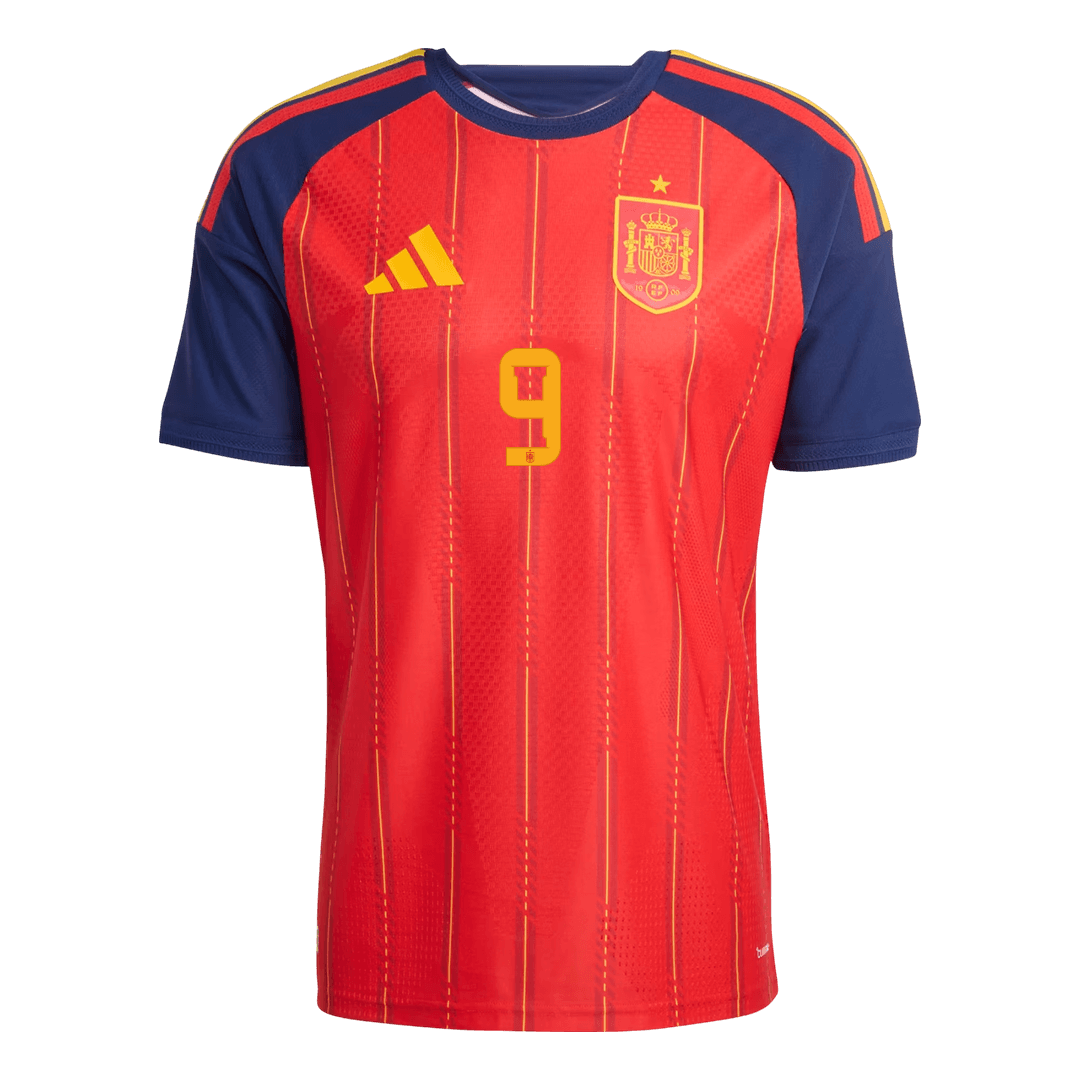 GAVI #9 Spain Home Soccer Jersey 2026 Player Version – jersey details
