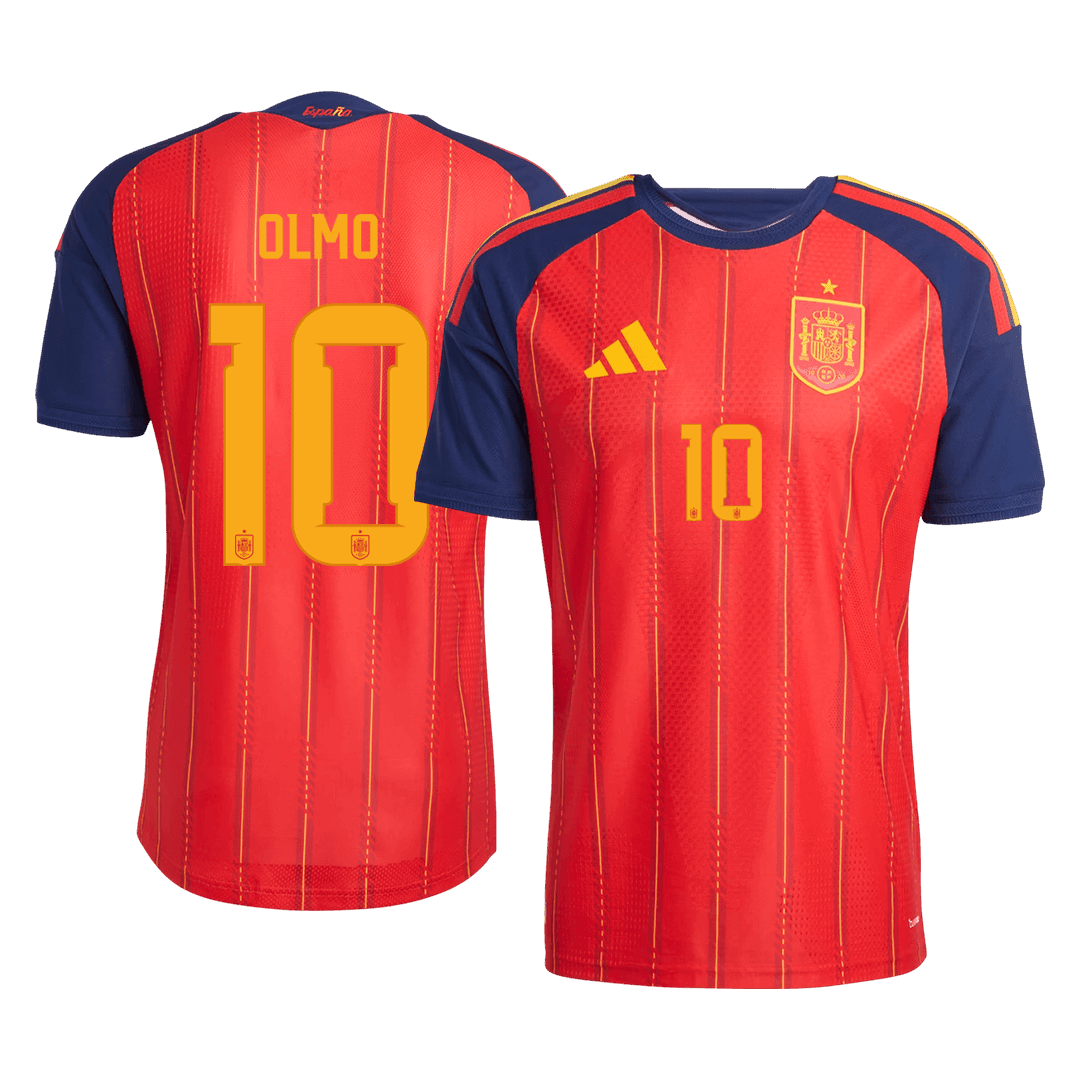 OLMO #10 Spain Home Soccer Jersey 2026 Player Version – front view