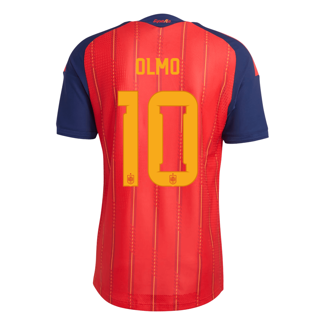 OLMO #10 Spain Home Soccer Jersey 2026 Player Version – back view