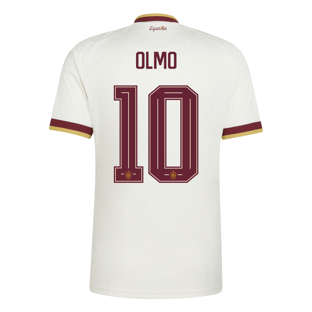 OLMO #10 Spain Away Soccer Jersey 2026 – Fan Version – jersey details