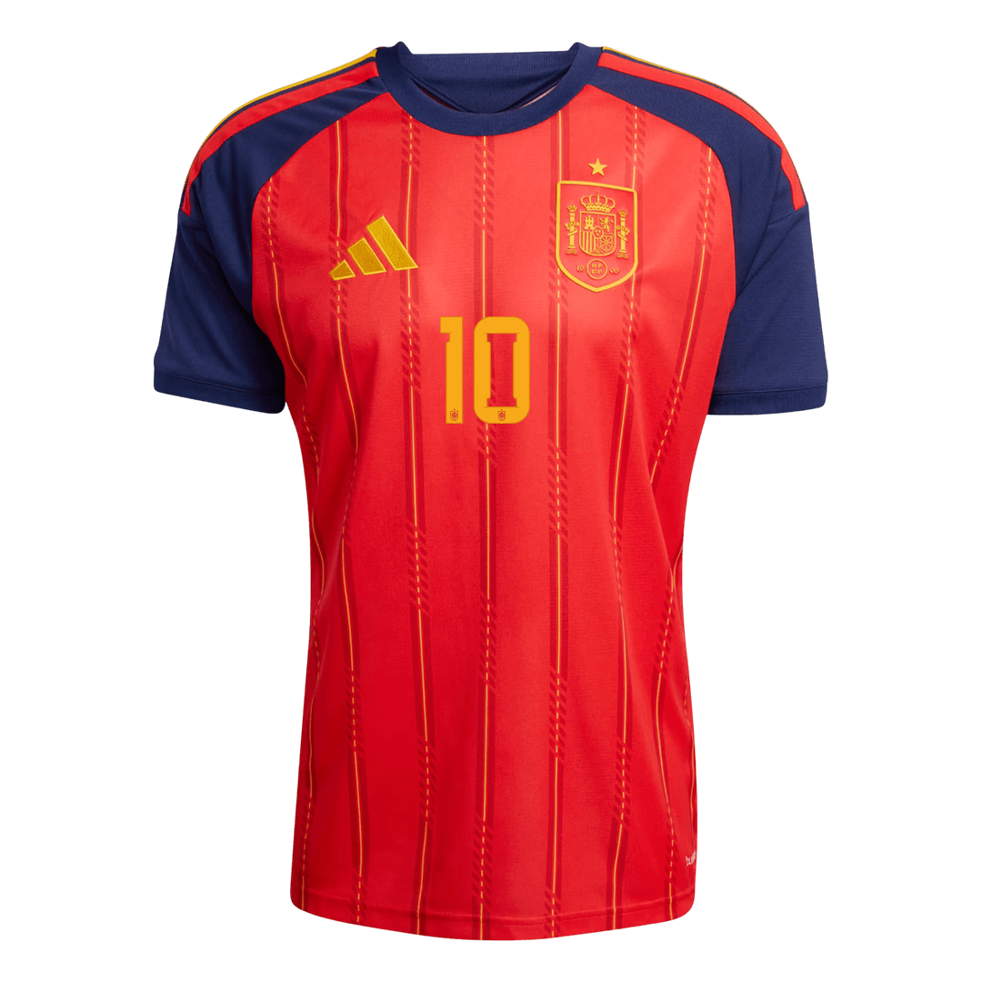 OLMO #10 Spain Home Soccer Jersey 2026 – Fan Version – jersey details