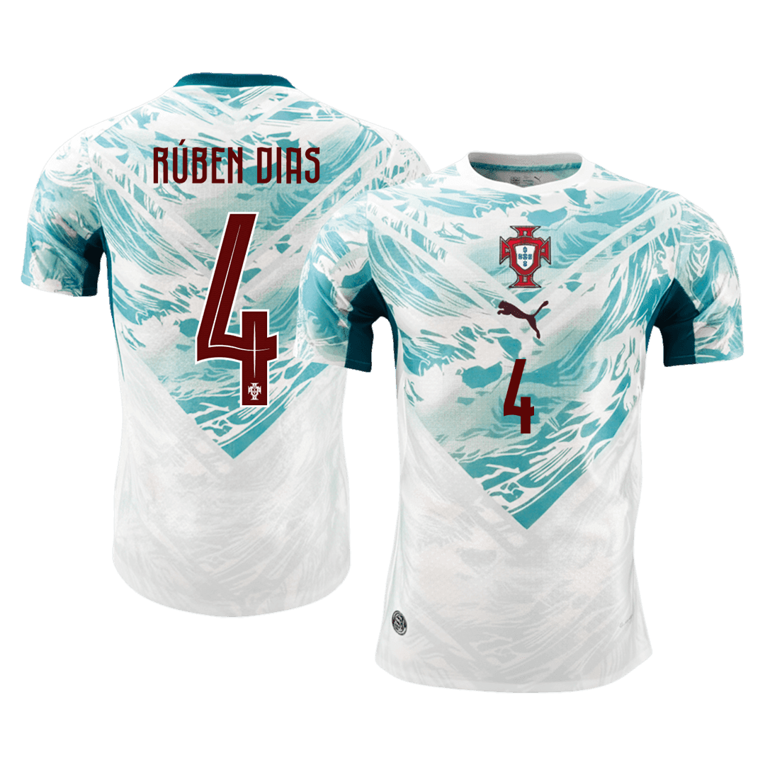 RÚBEN DIAS #4 Portugal Away Soccer Jersey 2026 Player Version – front view