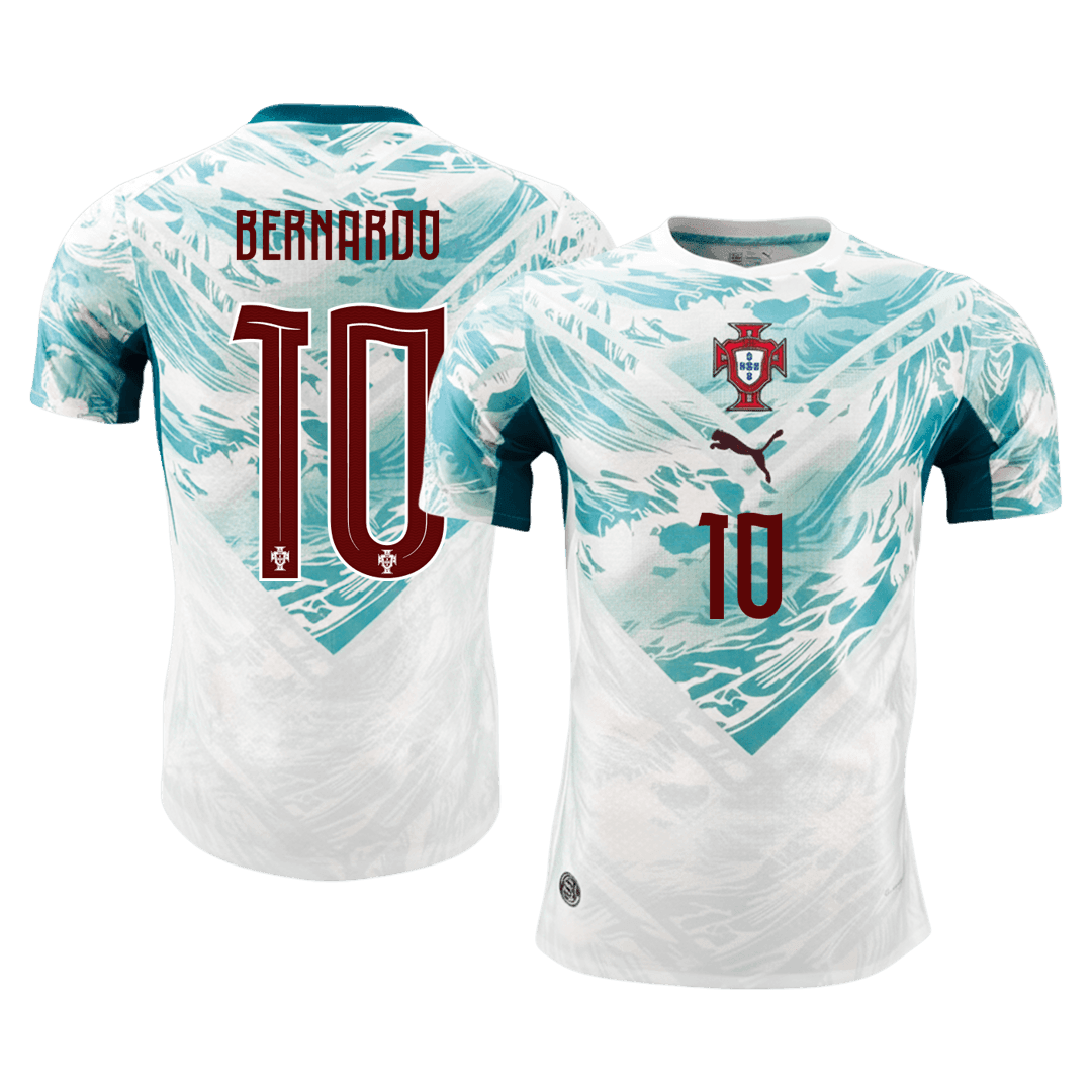 BERNARDO #10 Portugal Away Soccer Jersey 2026 Player Version – front view