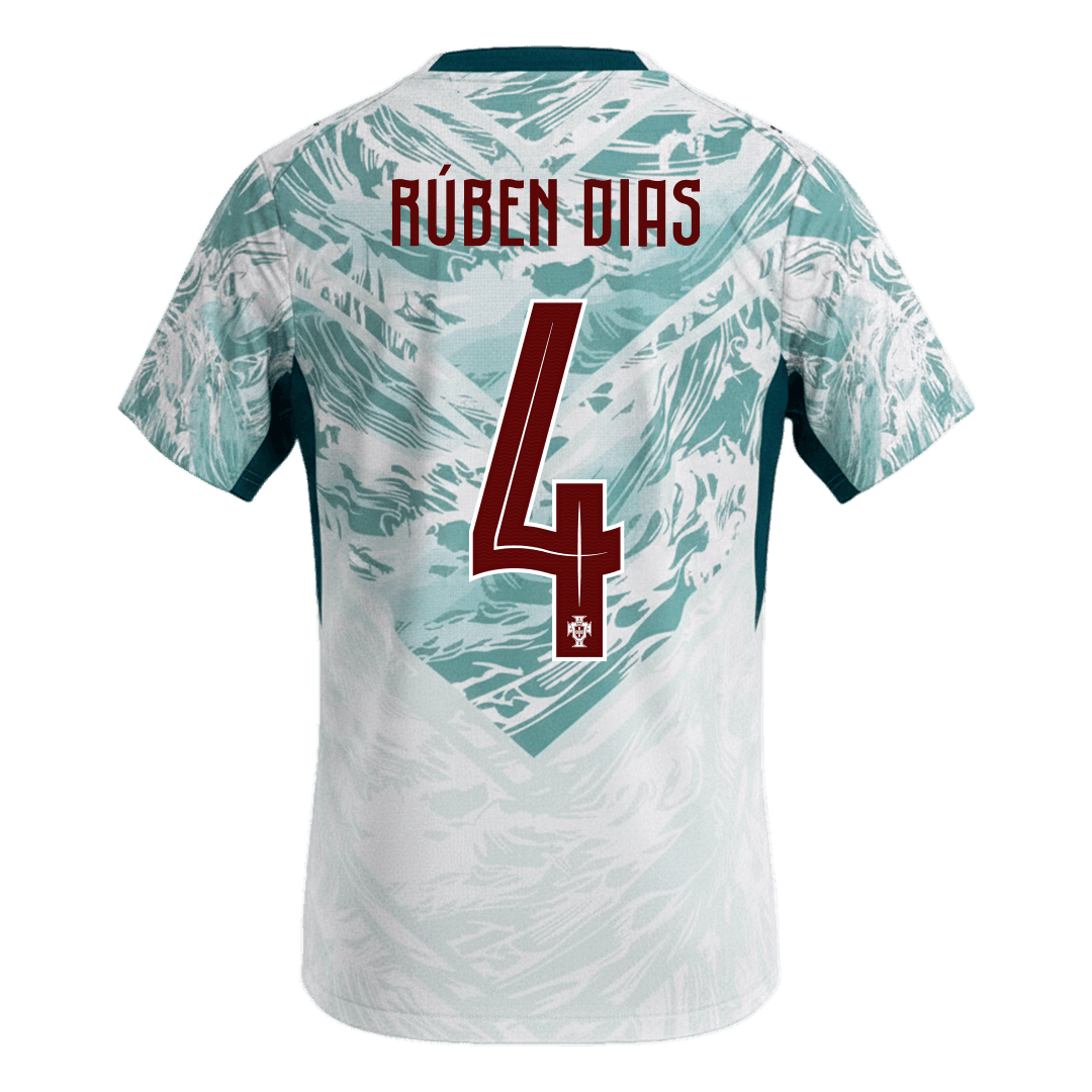RÚBEN DIAS #4 Portugal Away Soccer Jersey 2026 – Fan Version – back view