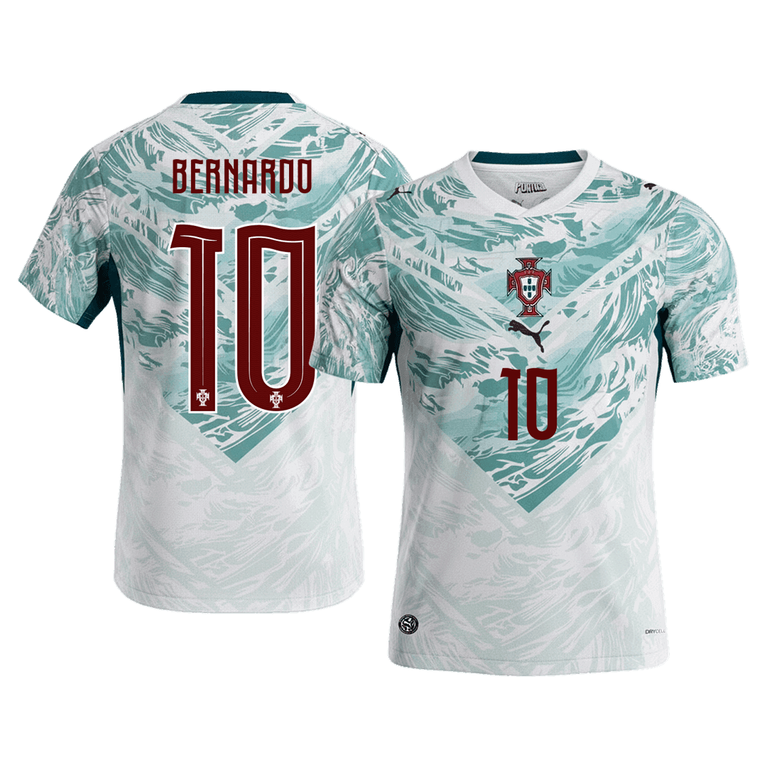 BERNARDO #10 Portugal Away Soccer Jersey 2026 – Fan Version – front view