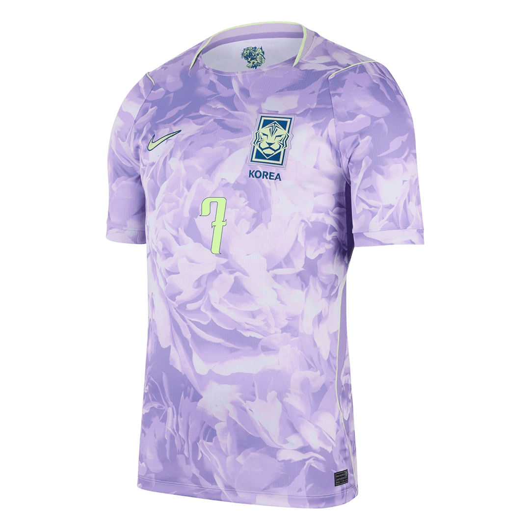 HEUNGMIN #7 South Korea Away Soccer Jersey 2026 – Fan Version – jersey details