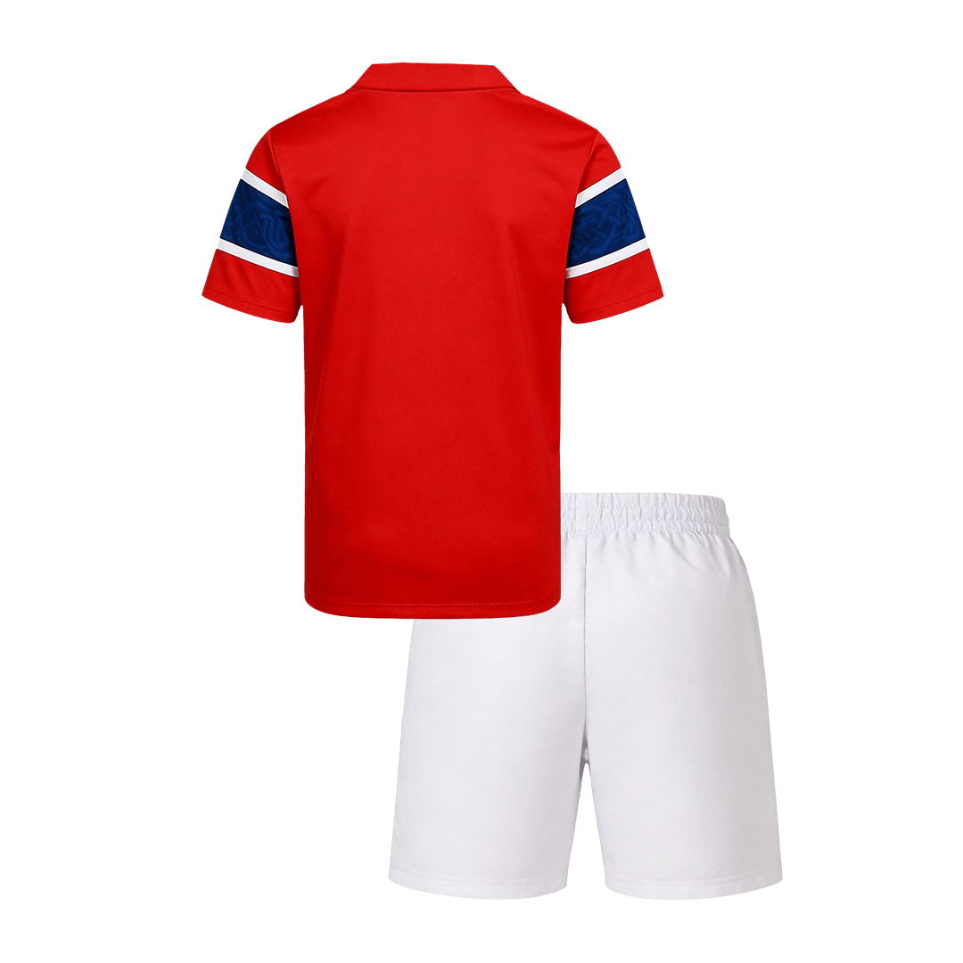 Kid’s Norway Home Soccer Kit – Jersey + Shorts 2026 – Fan Version – back view