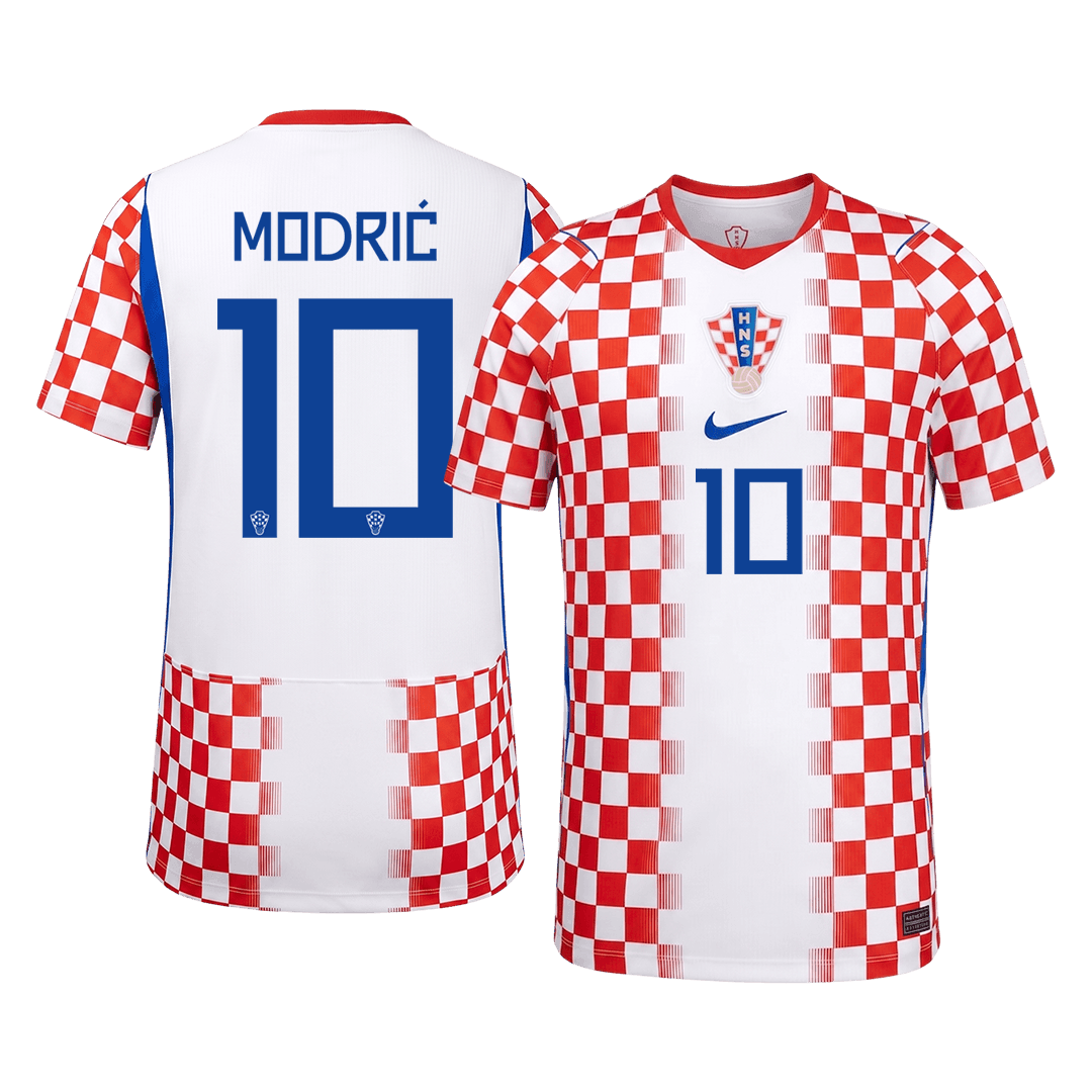 MODRIĆ #10 Croatia Home Soccer Jersey 2026 – Fan Version — 商品图 1 MODRIĆ #10 Croatia Home Soccer Jersey 2026 – Fan Version – front view