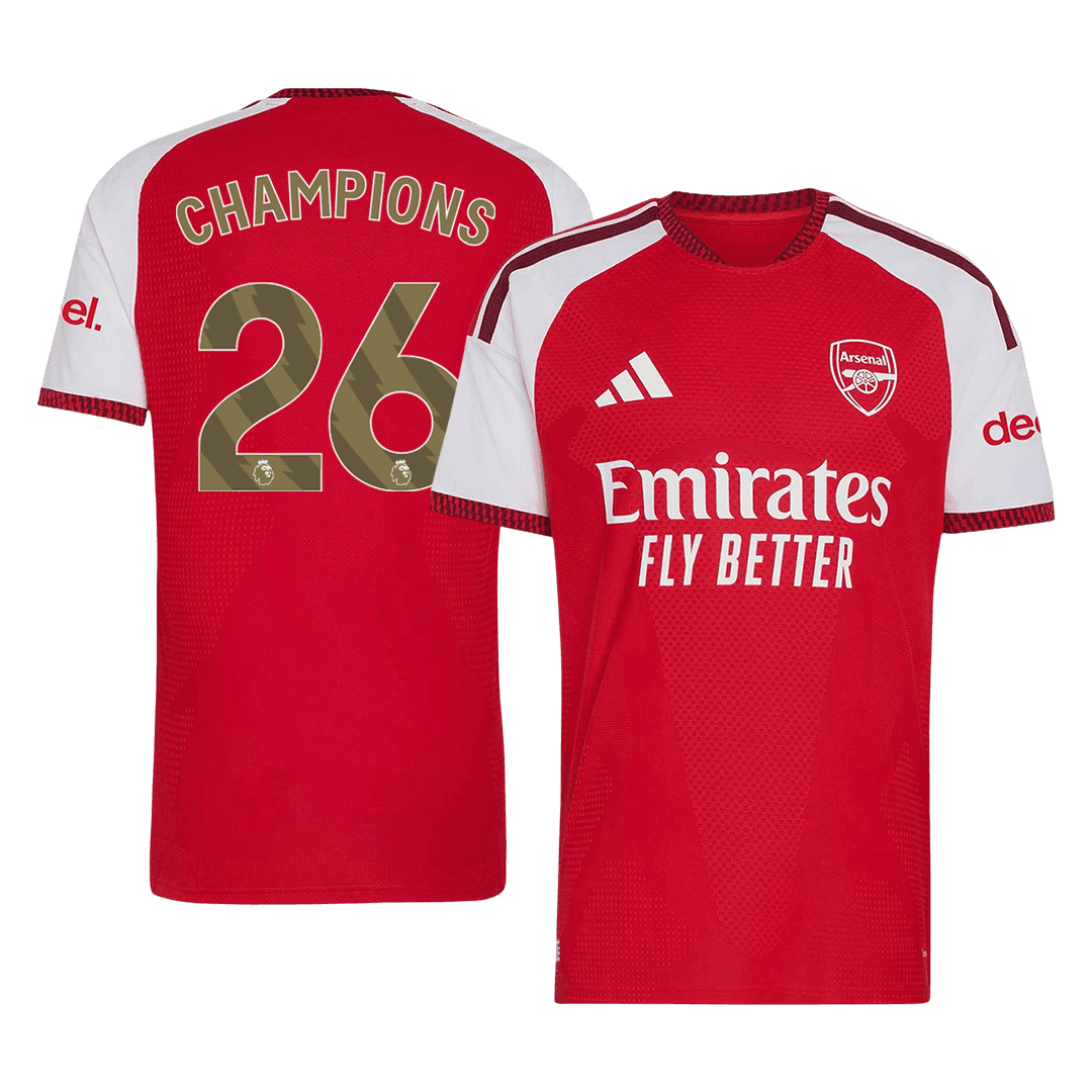 CHAMPIONS #26 Arsenal Home Soccer Jersey 2026/27 Player Version โ ๅๅๅพ 1 CHAMPIONS #26 Arsenal Home Soccer Jersey 2026/27 Player Version โ front view