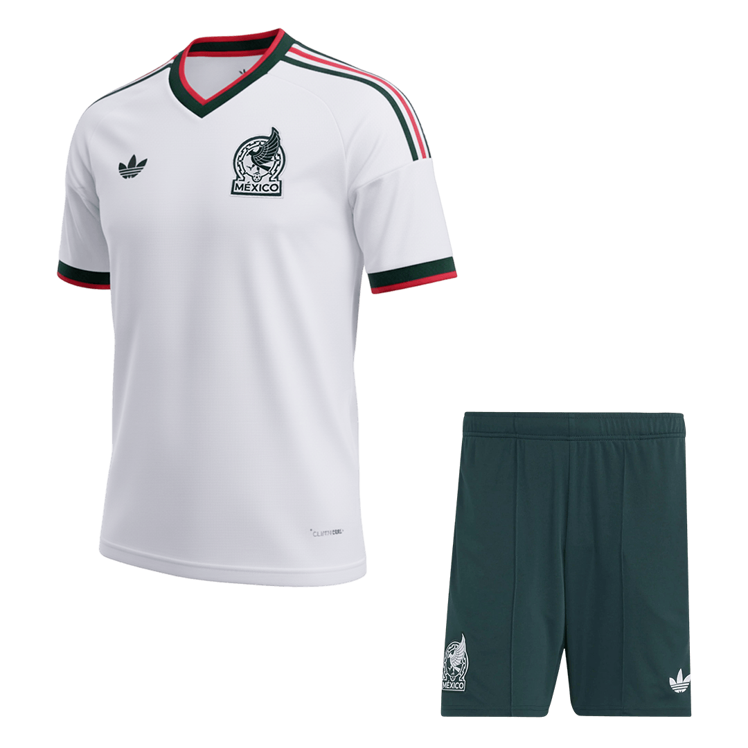 Mexico Away Soccer Kit – Jersey + Shorts 2026 – Fan Version – front view