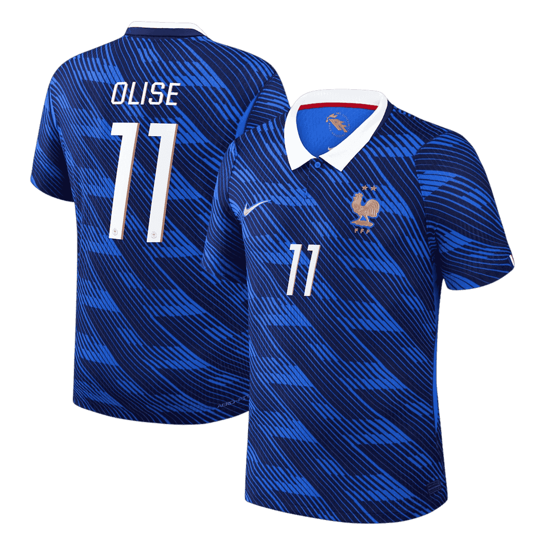 OLISE #11 France Home Soccer Jersey 2026 Player Version โ ๅๅๅพ 1 OLISE #11 France Home Soccer Jersey 2026 Player Version โ front view