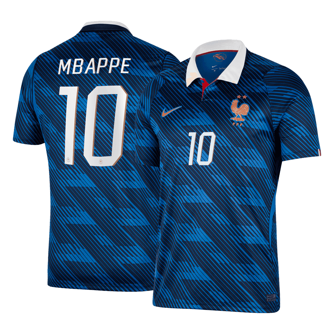 Kylian Mbappe #10 France Home Soccer Jersey 2026 โ Fan Version โ ๅๅๅพ 1 Kylian Mbappe #10 France Home Soccer Jersey 2026 โ Fan Version โ front view