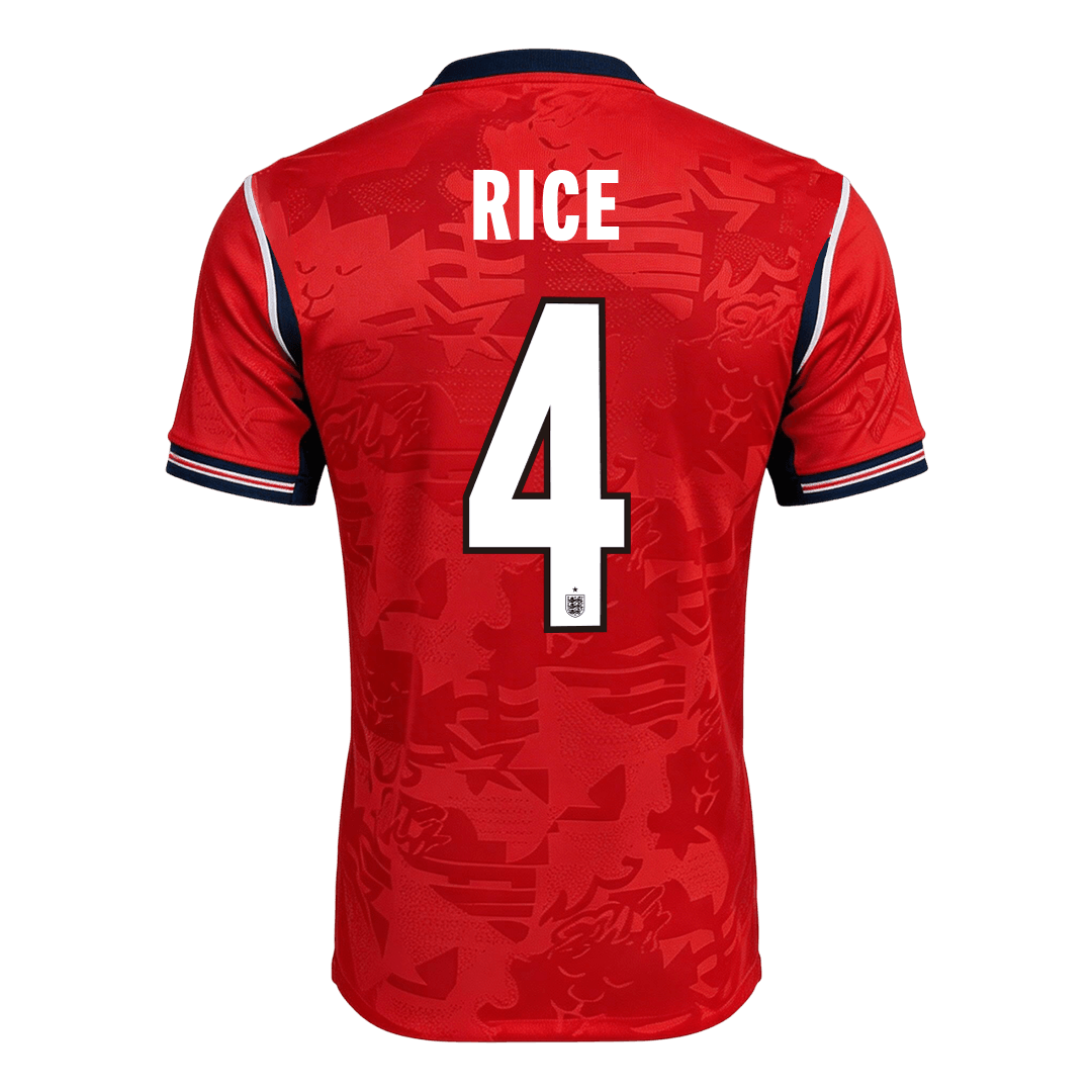 RICE #4 England Away Soccer Jersey 2026 Player Version — 商品图 2 RICE #4 England Away Soccer Jersey 2026 Player Version – back view