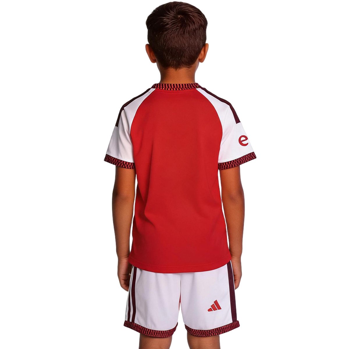 Kid's CHAMPIONS #26 Arsenal Home Soccer Jersey 2026/27 – Fan Version — 商品图 4 Kid’s CHAMPIONS #26 Arsenal Home Soccer Jersey 2026/27 – Fan Version – badge and fabric details