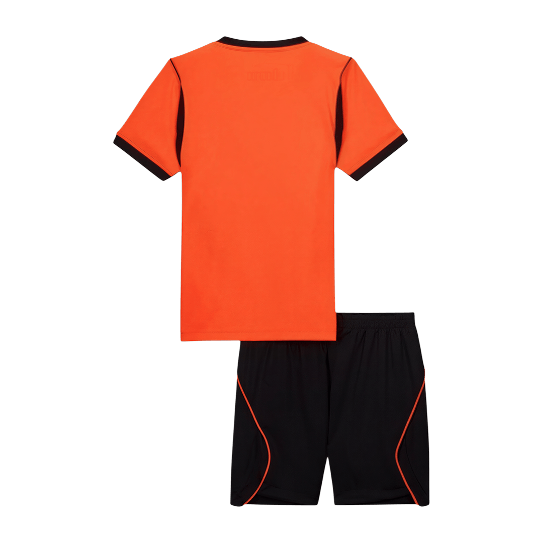 Kid’s Netherlands Home Soccer Kit – Jersey + Shorts 2026 – Fan Version – back view