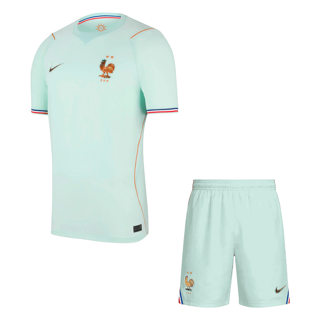 France Away Soccer Kit โ Jersey + Shorts 2026 โ Fan Version โ ๅๅๅพ 1 France Away Soccer Kit โ Jersey + Shorts 2026 โ Fan Version โ front view