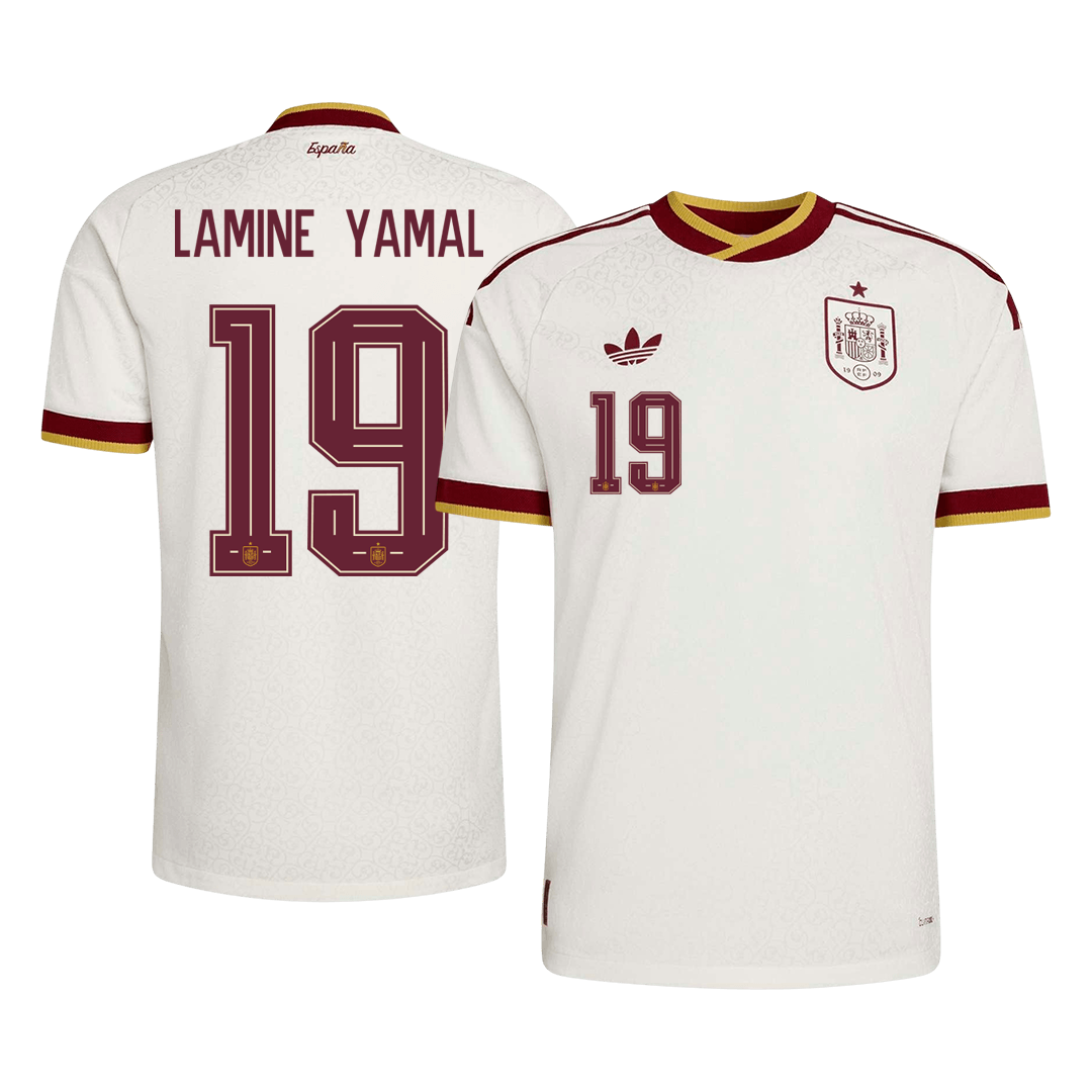 Lamine Yamal #19 Spain Away Soccer Jersey 2026 Player Version โ ๅๅๅพ 1 Lamine Yamal #19 Spain Away Soccer Jersey 2026 Player Version โ front view