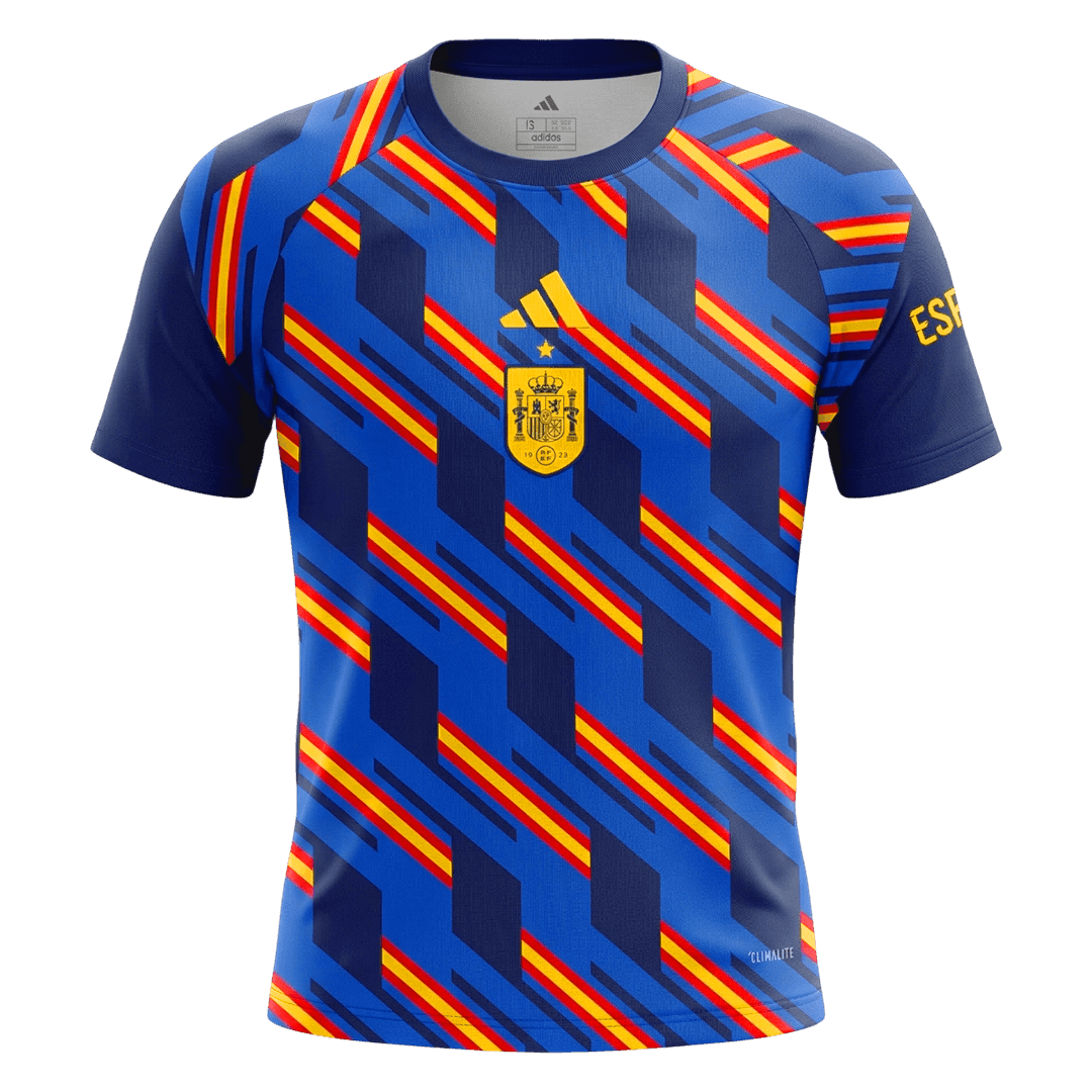 Spain Pre-Match Soccer Jersey 2026 โ Fan Version โ ๅๅๅพ 1 Spain Pre-Match Soccer Jersey 2026 โ Fan Version โ front view