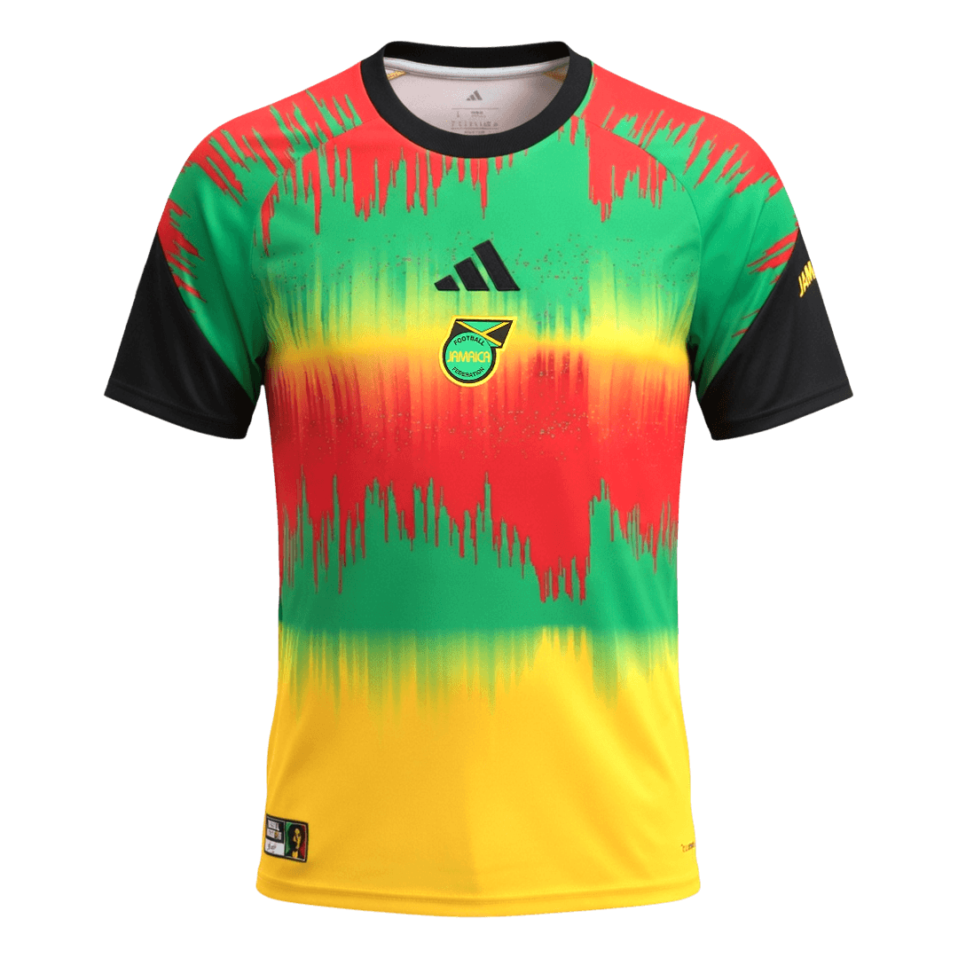 Jamaica Pre-Match Soccer Jersey 2026 โ Fan Version โ ๅๅๅพ 1 Jamaica Pre-Match Soccer Jersey 2026 โ Fan Version โ front view