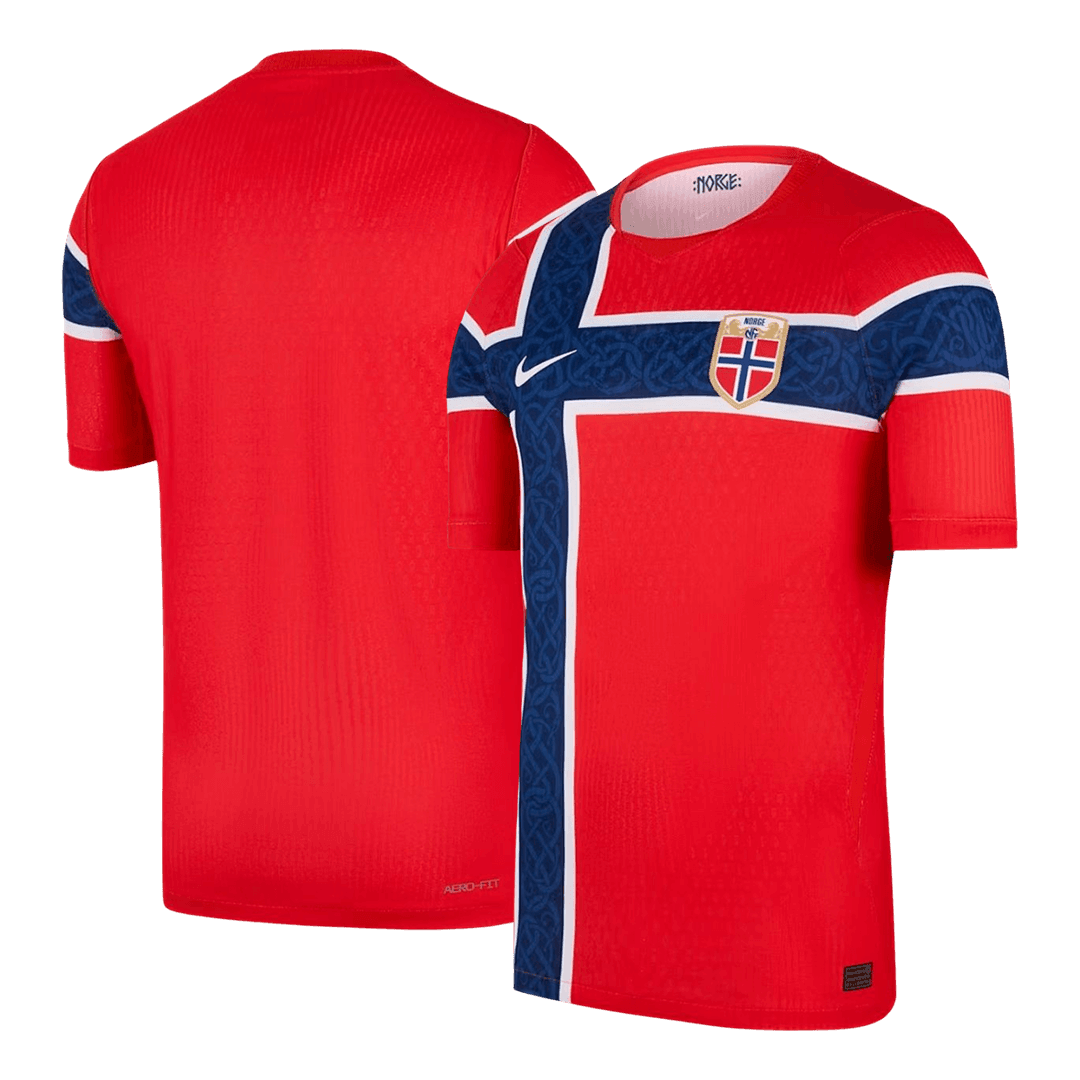 Norway Home Soccer Jersey 2026 Player Version — 商品图 3 Norway Home Soccer Jersey 2026 Player Version – jersey details