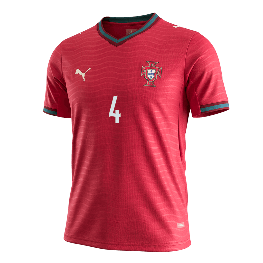 RÚBEN DIAS #4 Portugal Home Soccer Jersey 2026 – Fan Version – back view