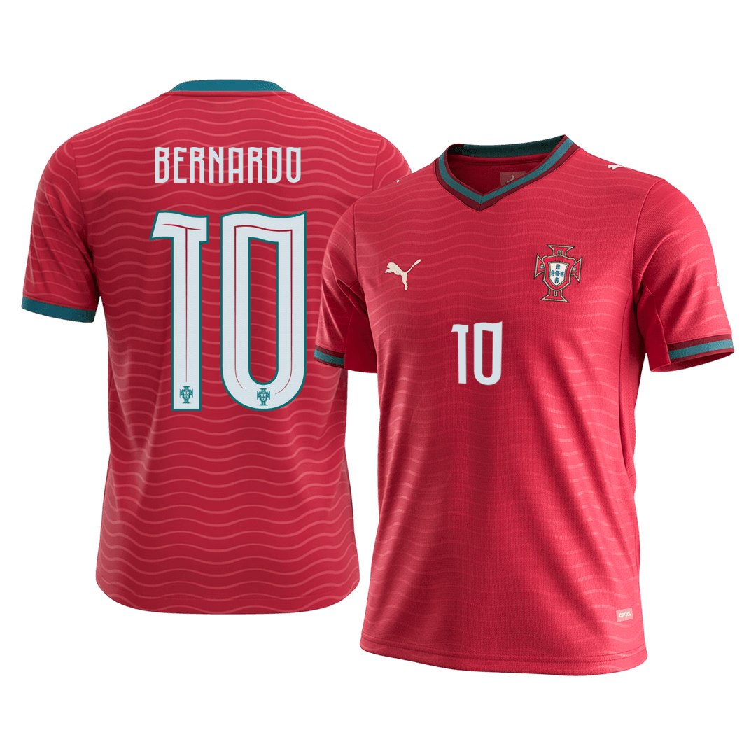 BERNARDO #10 Portugal Home Soccer Jersey 2026 β Fan Version β εεεΎ 1 BERNARDO #10 Portugal Home Soccer Jersey 2026 β Fan Version β front view