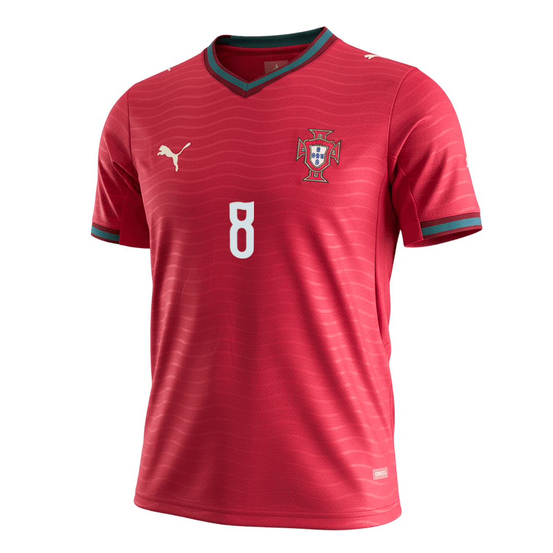 Bruno Fernandes #8 Portugal Home Soccer Jersey 2026 β Fan Version β εεεΎ 2 Bruno Fernandes #8 Portugal Home Soccer Jersey 2026 β Fan Version β back view