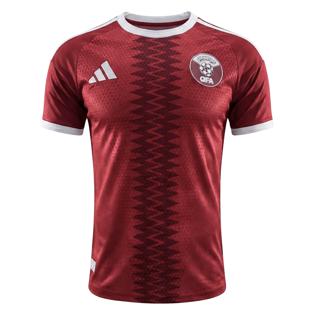 Qatar Home Soccer Jersey 2026 Player Version โ ๅๅๅพ 1 Qatar Home Soccer Jersey 2026 Player Version โ front view
