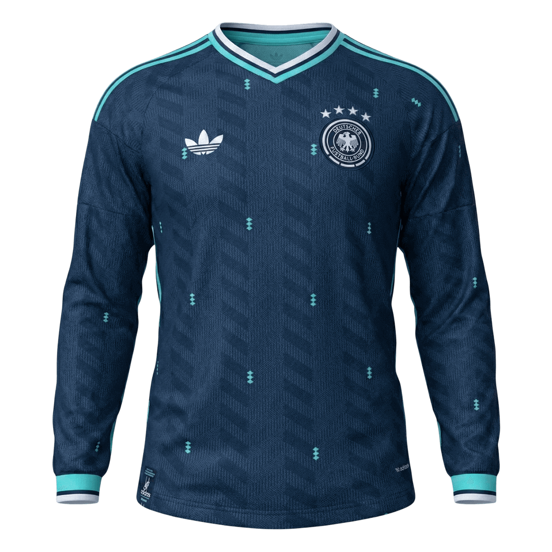 Germany Away Long Sleeve Soccer Jersey 2026 โ Fan Version โ ๅๅๅพ 1 Germany Away Long Sleeve Soccer Jersey 2026 โ Fan Version โ front view