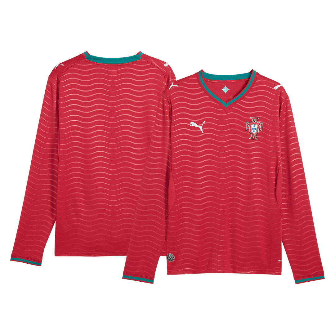 Portugal Home Long Sleeve Soccer Jersey 2026 β Fan Version β εεεΎ 3 Portugal Home Long Sleeve Soccer Jersey 2026 β Fan Version β jersey details