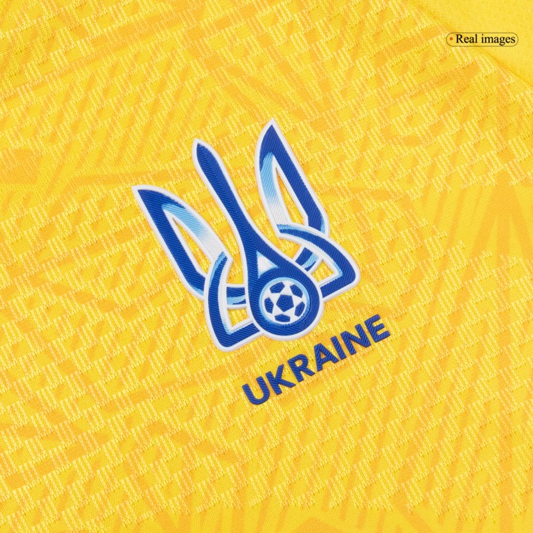 Ukraine Home Soccer Jersey 2026 Player Version — 商品图 3 Ukraine Home Soccer Jersey 2026 Player Version – jersey details