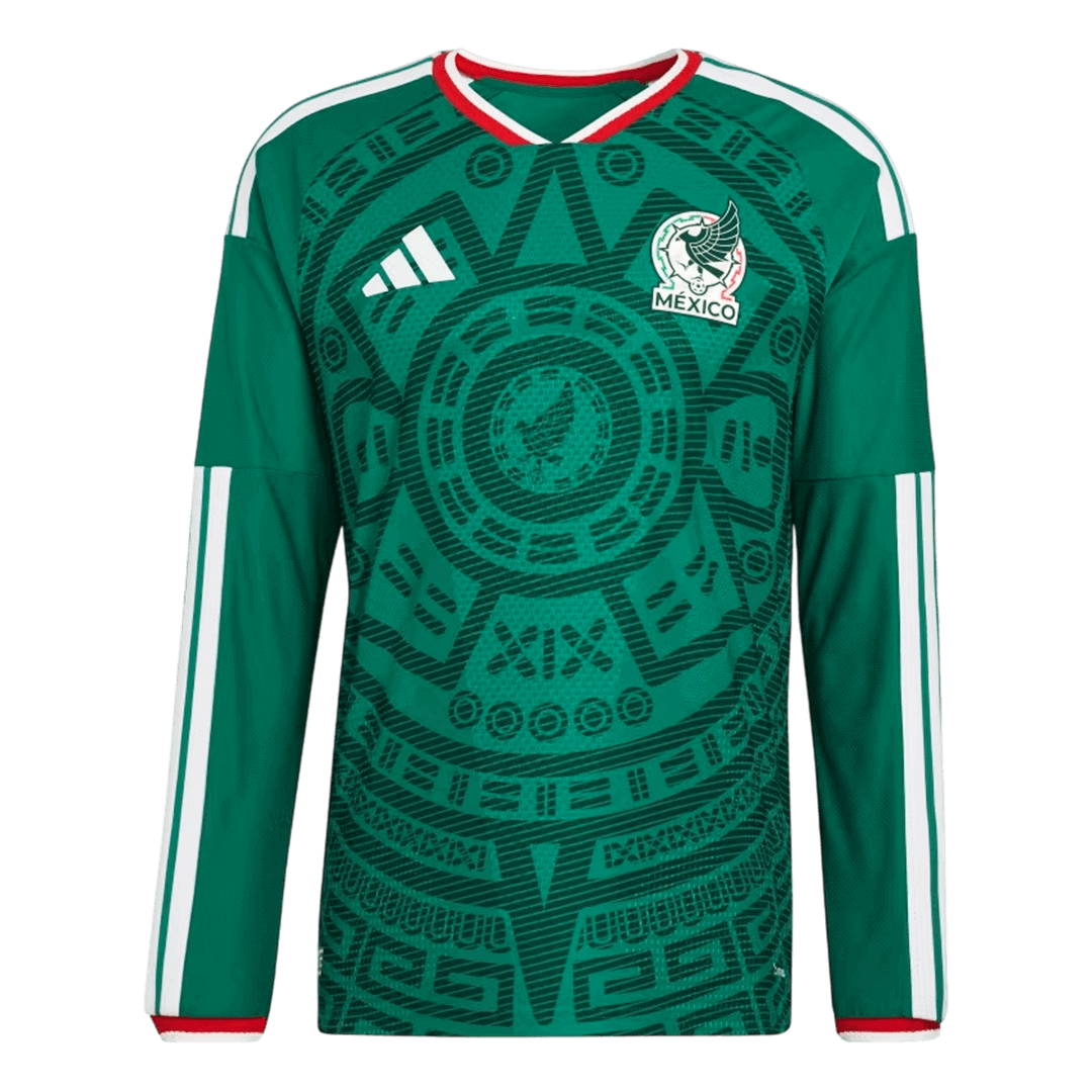 Mexico Home Long Sleeve Soccer Jersey 2026 – Fan Version – front view