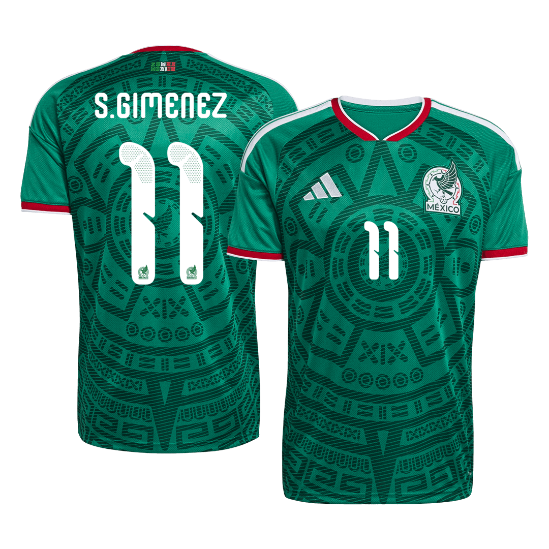 S.GIMENEZ #11 Mexico Home Soccer Jersey 2026 – Fan Version – front view
