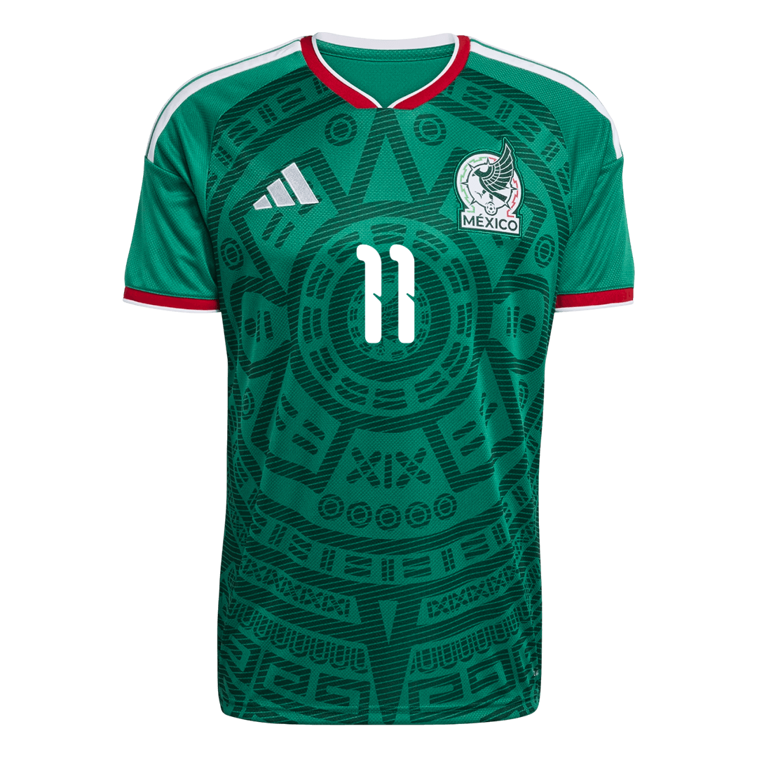 S.GIMENEZ #11 Mexico Home Soccer Jersey 2026 – Fan Version – back view