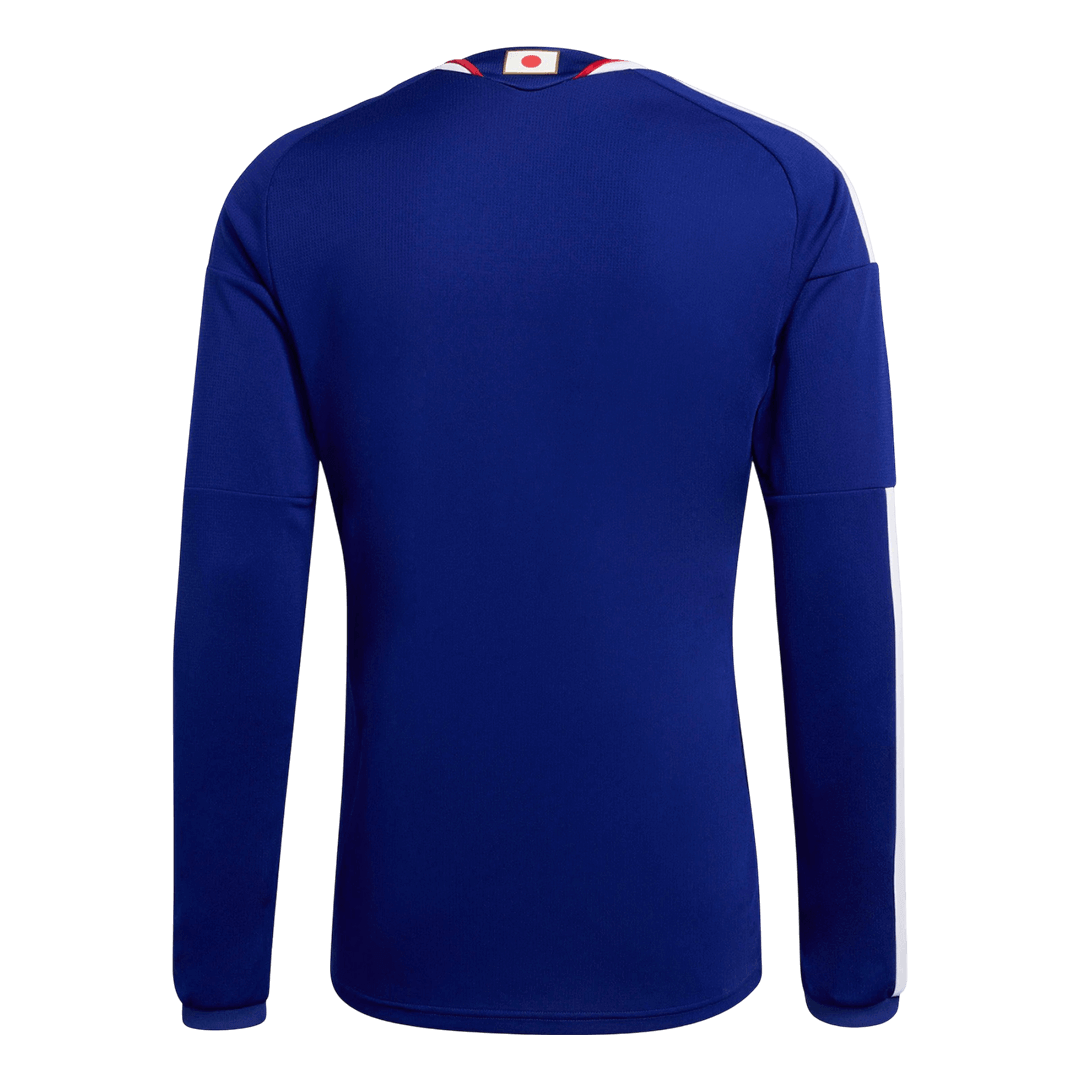 Japan Home Long Sleeve Soccer Jersey 2026 – Fan Version – back view