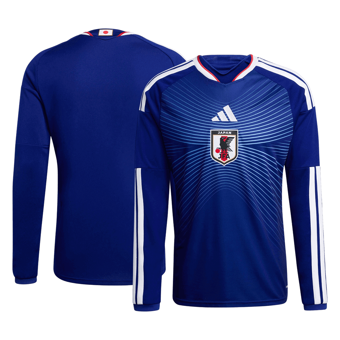 Japan Home Long Sleeve Soccer Jersey 2026 – Fan Version – jersey details