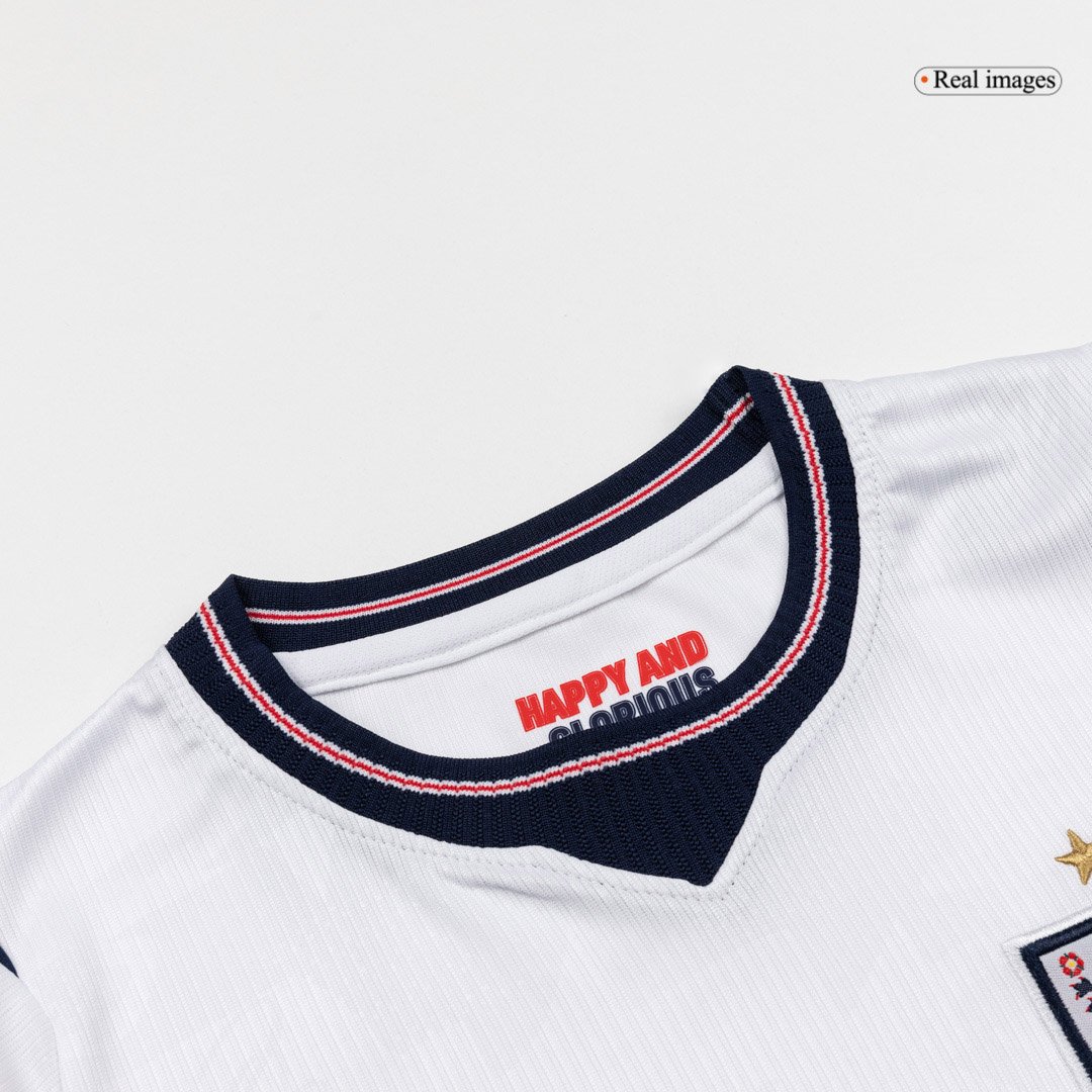 Kid's England Home Soccer Kit – Jersey + Shorts 2026 – Fan Version — 商品图 2 Kid’s England Home Soccer Kit – Jersey + Shorts 2026 – Fan Version – back view