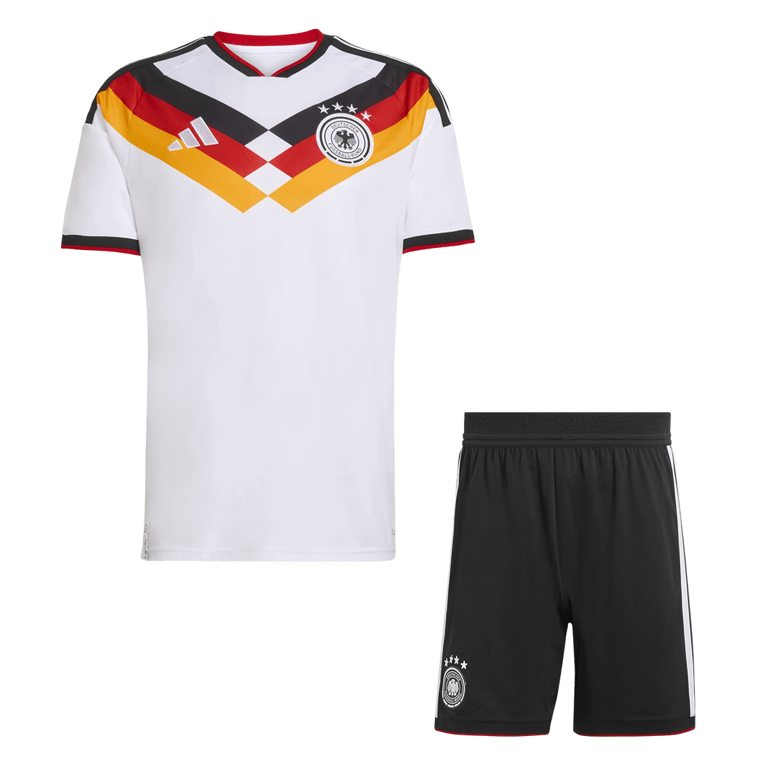 Germany Home Soccer Kit โ Jersey + Shorts 2026 โ Fan Version โ ๅๅๅพ 1 Germany Home Soccer Kit โ Jersey + Shorts 2026 โ Fan Version โ front view