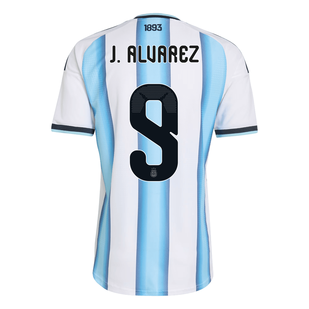J.ÁLVAREZ #9 Argentina Home Soccer Jersey 2026 Player Version – jersey details