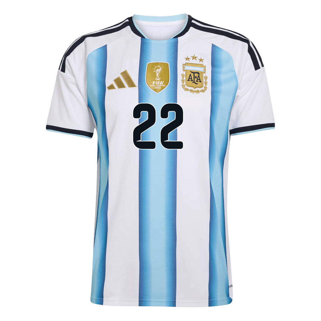 L.MARTÍNEZ #22 Argentina Home Soccer Jersey 2026 – Fan Version — 商品图 2 L.MARTÍNEZ #22 Argentina Home Soccer Jersey 2026 – Fan Version – back view