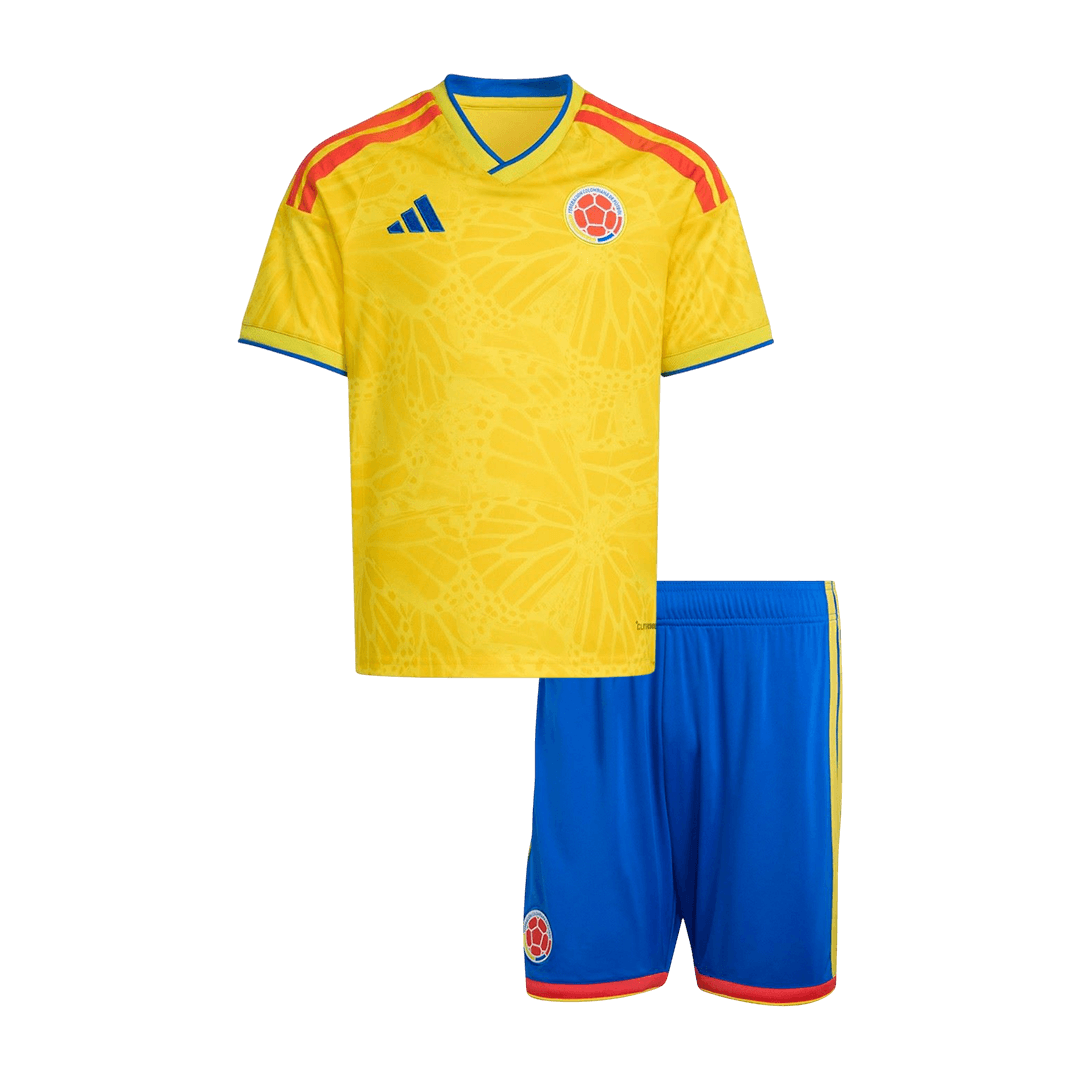 Kid's Colombia Home Soccer Kit – Jersey + Shorts 2026 – Fan Version