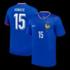 KONATE #15 France Home Soccer Jersey – Fan Version – front view