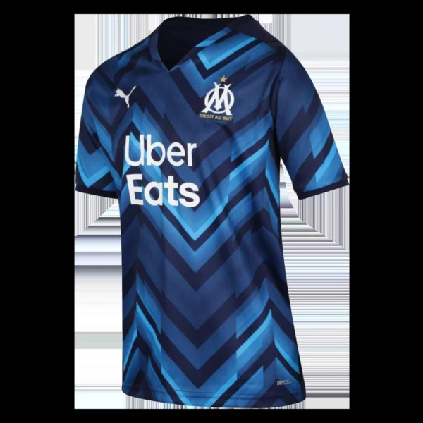 KONRAD #20 Marseille Away Soccer Jersey 2021/22 – Fan Version – badge and fabric details