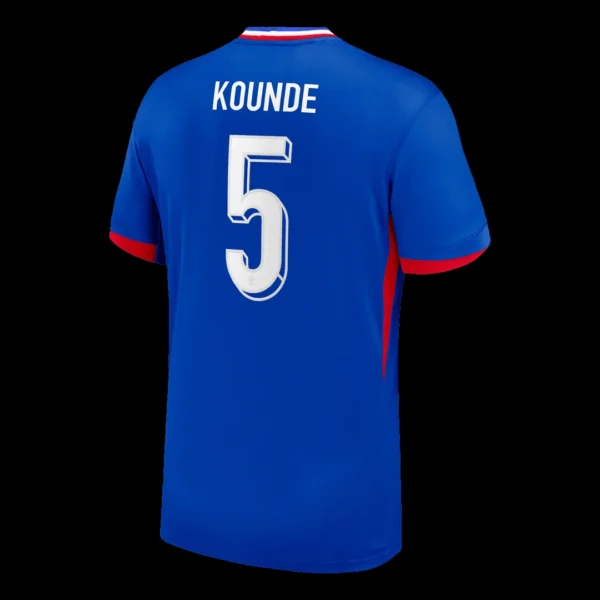 KOUNDE #5 France Home Soccer Jersey – Fan Version – jersey details
